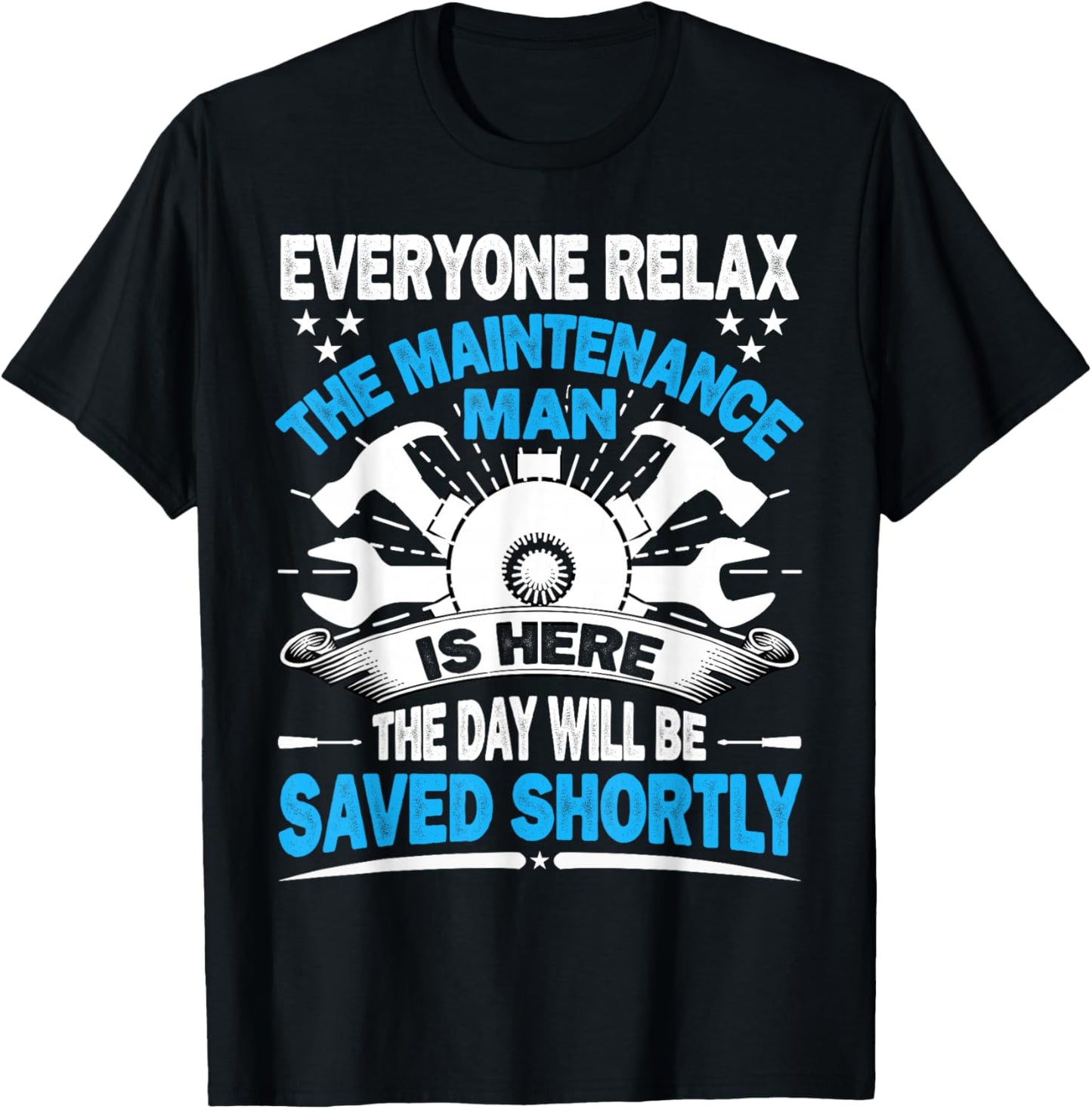 Funny Maintenance Technician Worker Repair man Appreciation T-Shirt - T-Shirt | Black