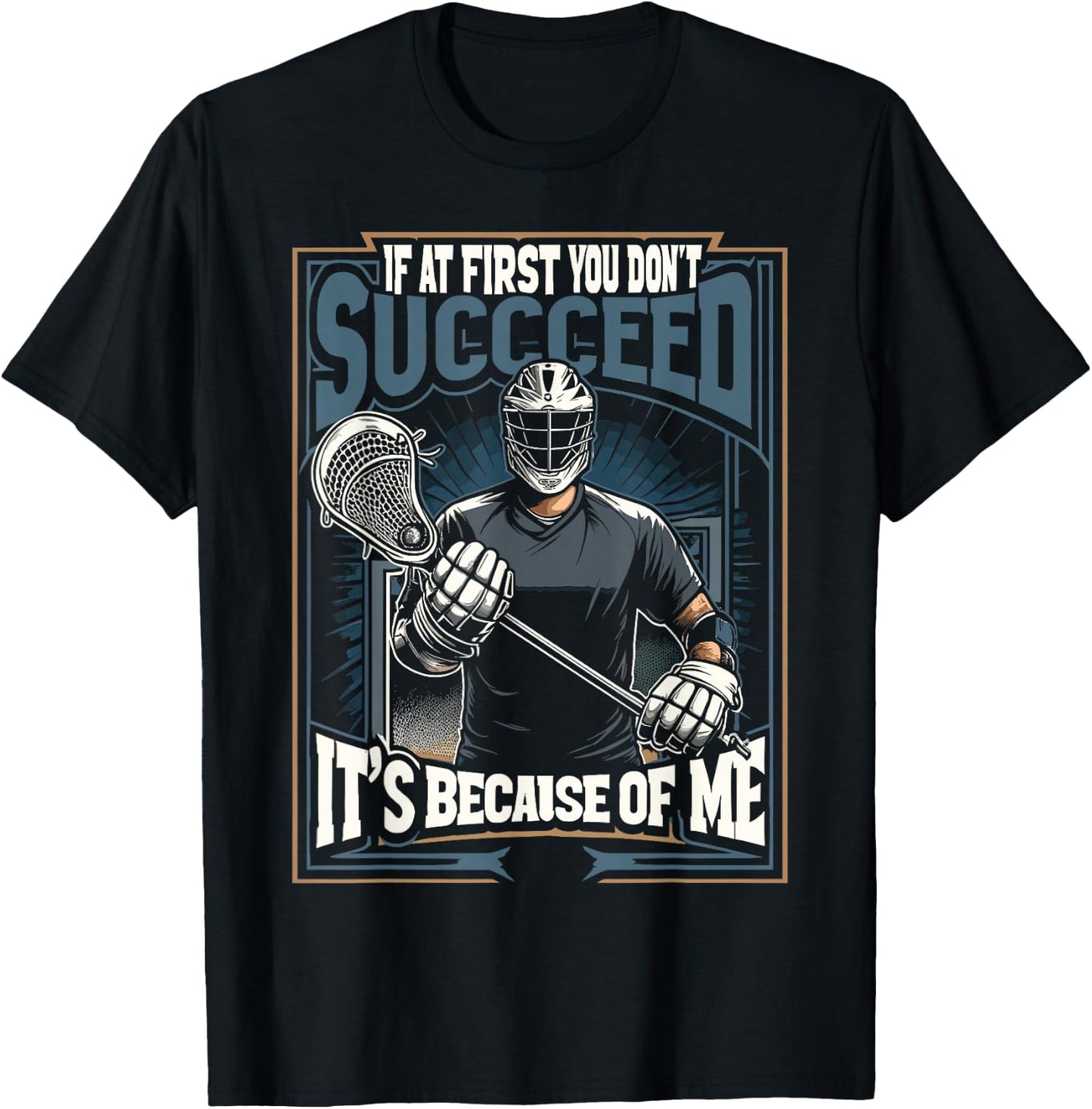 Lacrosse Player Lax Goalie Lacrosse Goalie T-Shirt - T-Shirt | Black