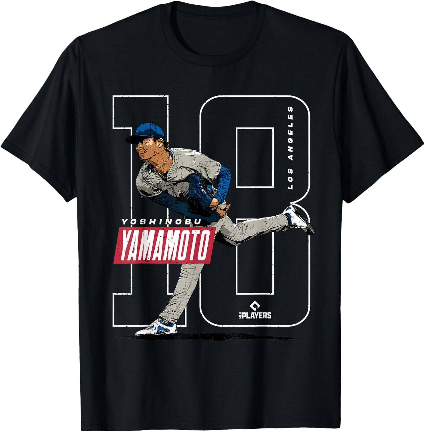 Yoshinobu Yamamoto | Baseball MLB Players | MLBYAM3005 T-Shirt - T-Shirt | Black