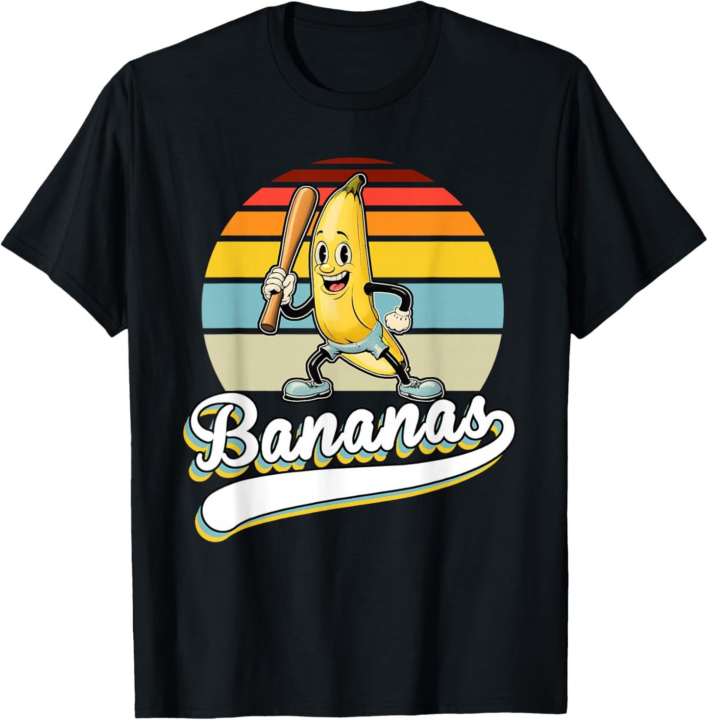 Let's Go Bananas Kids Youth Boys T-Shirt - T-Shirt | Black