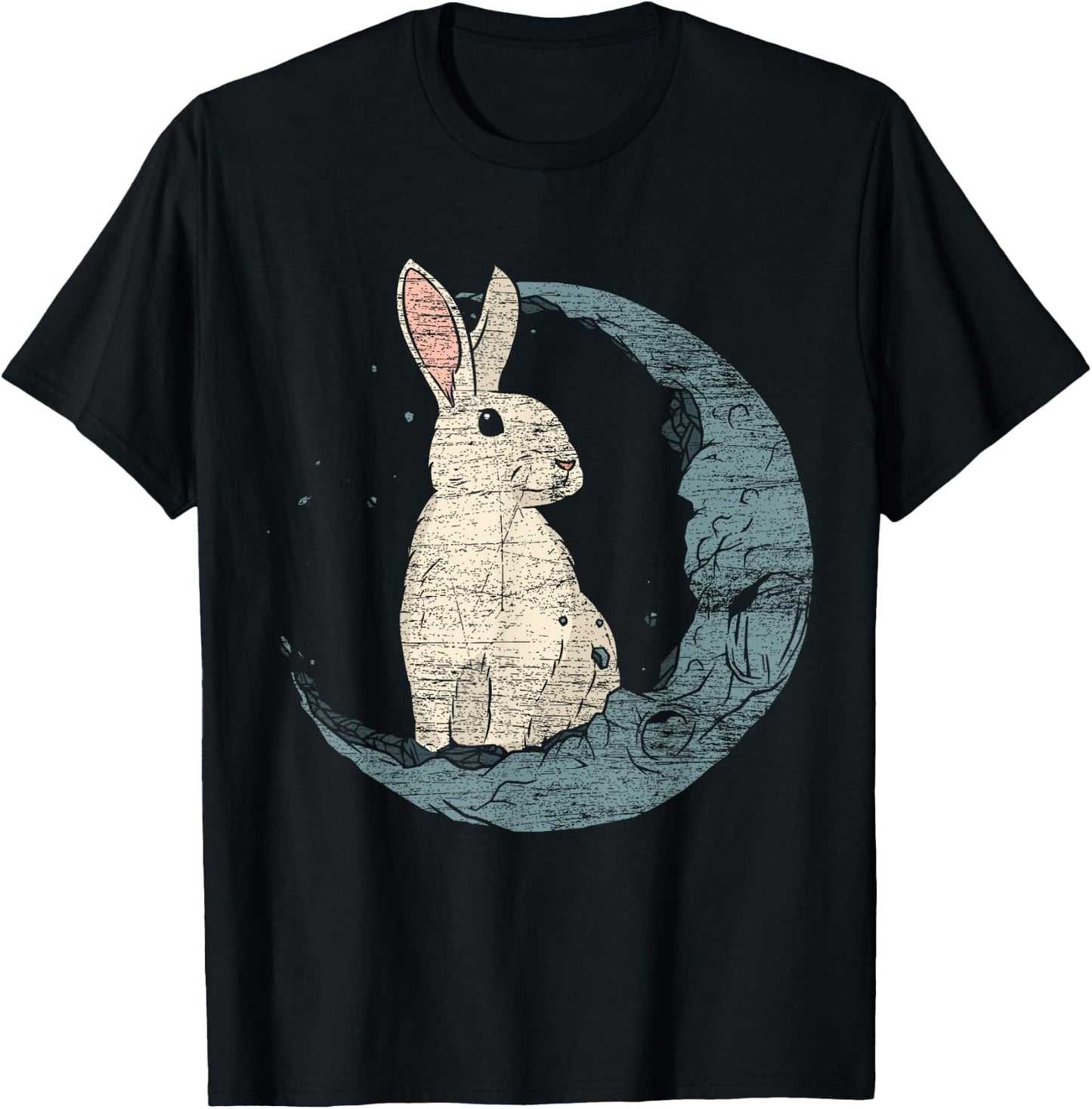 Moon Rabbit T-Shirt - T-Shirt | Black