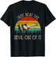 Just Beat The Devil Out Of It Vintage Funny Painting Western T-Shirt - T-Shirt | Black