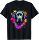 Colourful Labrador Black Retriever Lab Splash Paint Art T-Shirt - T-Shirt | Black