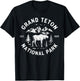 Grand Teton National Park Moose Vacation Outdoor and Hiking T-Shirt - T-Shirt | Black