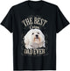 Best Coton Dad Ever Funny Coton de Tulear Dog Gifts Vintage Men T-Shirt - T-Shirt | Black