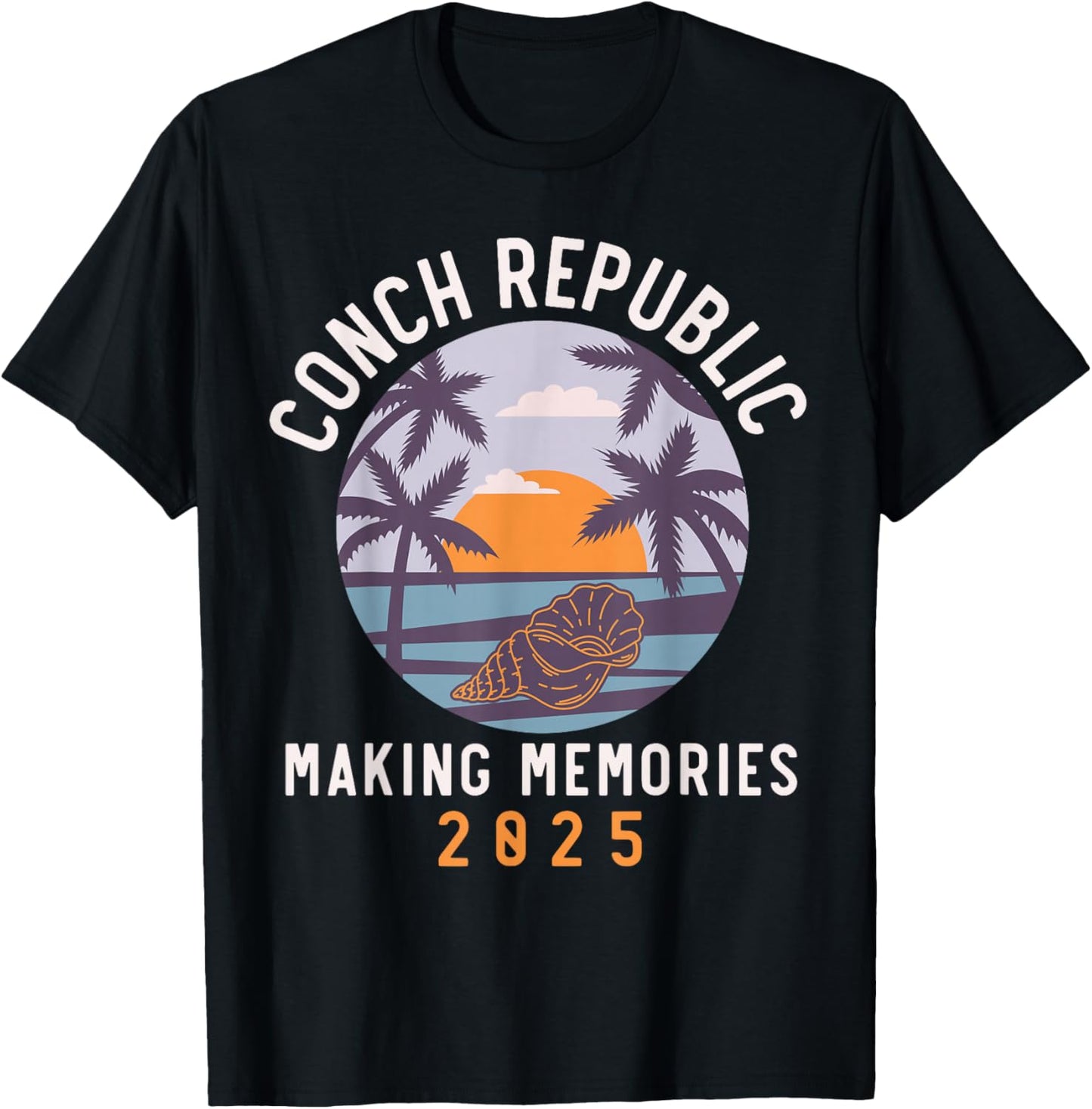 Conch Republic 2025 Matching Family Friends Group, Vacation T-Shirt - T-Shirt | Black