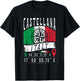 Castellana Italy Flag Italia GPS Coordinates Of Castellana T-Shirt - T-Shirt | Black