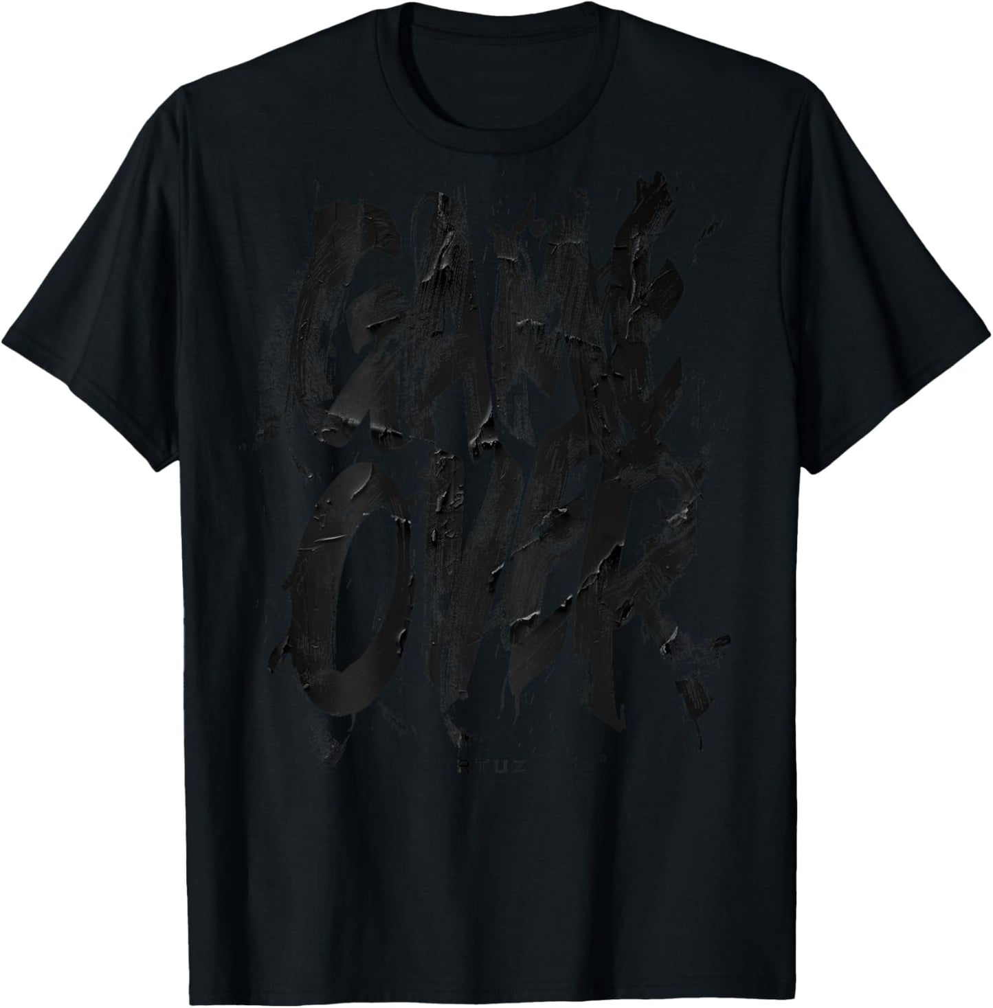Hip Hop Vintage Hipster Edgy Urban Y2K Back Print Streetwear T-Shirt - T-Shirt | Black