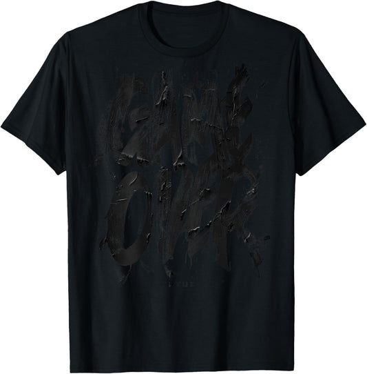 Hip Hop Vintage Hipster Edgy Urban Y2K Back Print Streetwear T-Shirt - T-Shirt | Black