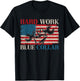 American Roughneck Mechanic Blue Collar Worker T-Shirt - T-Shirt | Black