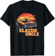 Funny Uncle Classic Car Uncle Saying T-Shirt - T-Shirt | Black