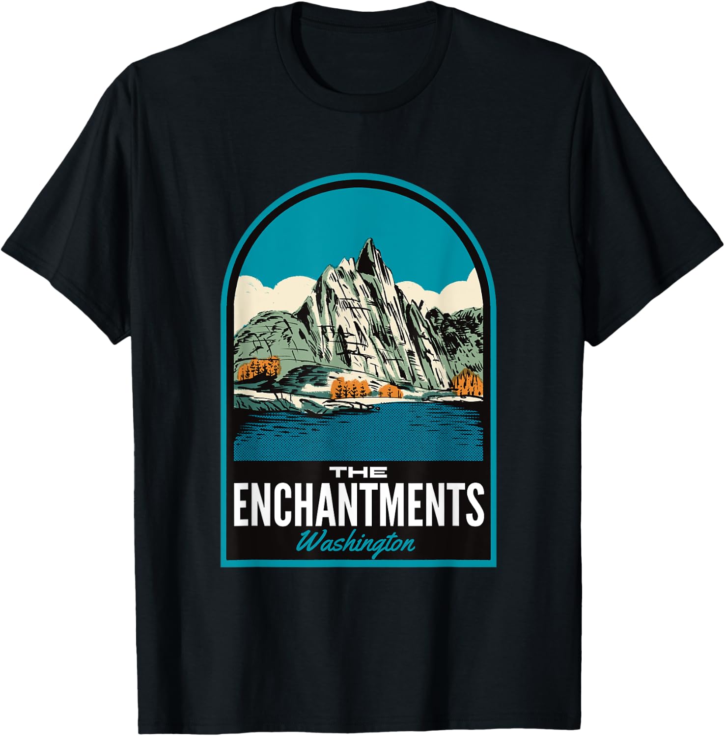 The Enchantments Washington T-Shirt - T-Shirt | Black