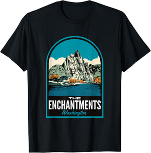 The Enchantments Washington T-Shirt - T-Shirt | Black