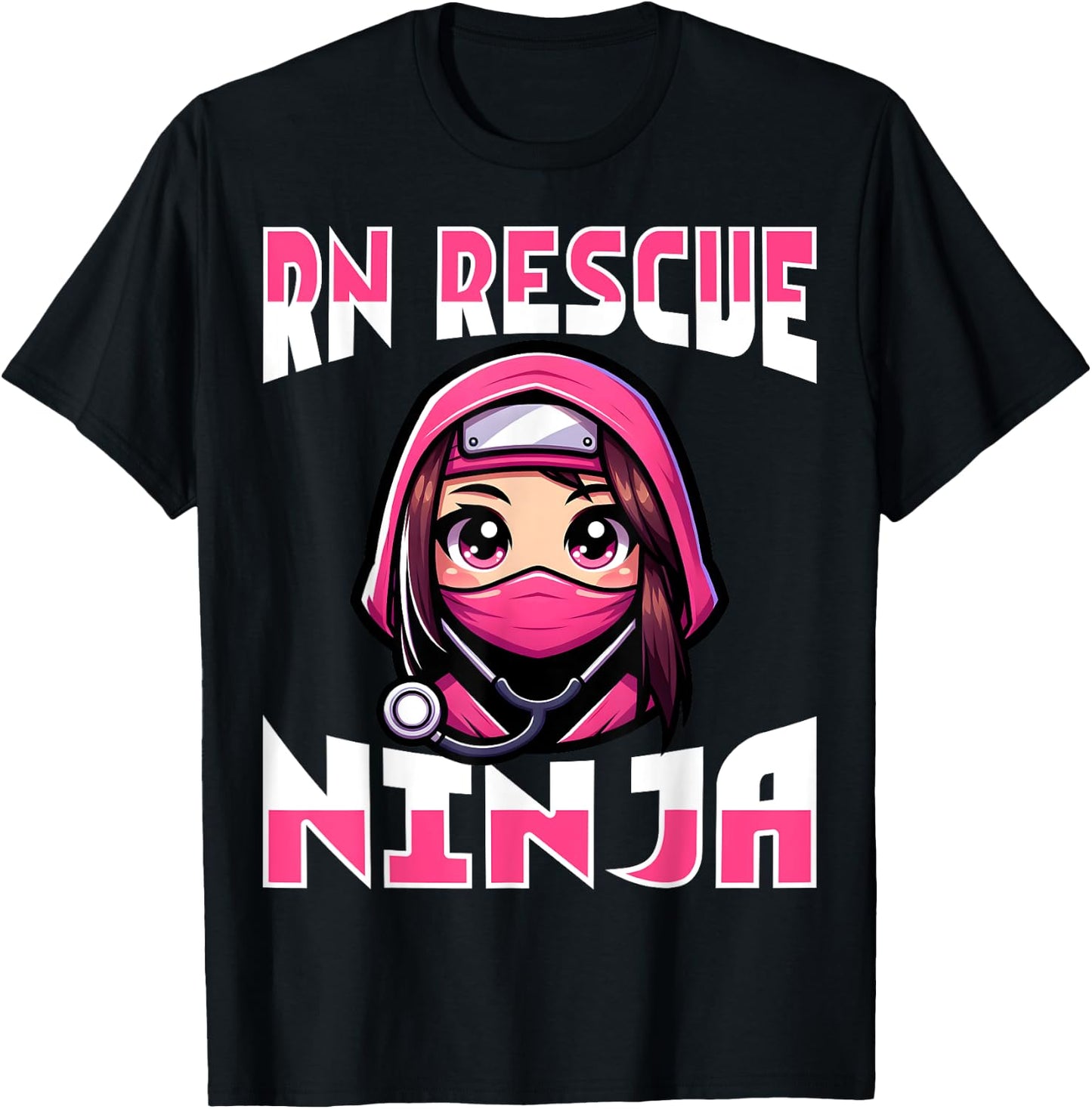 RN Rescue Ninja - Men Women Registered Nurse Nursing Gifts T-Shirt - T-Shirt | Black