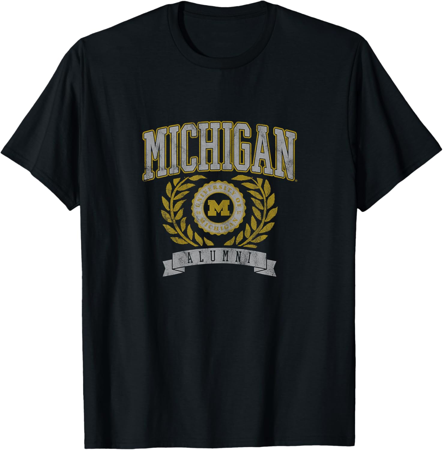 University of Michigan Wolverines U of M Alumni Seal T-Shirt - T-Shirt | Black