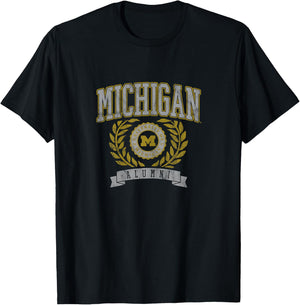 University of Michigan Wolverines U of M Alumni Seal T-Shirt - T-Shirt | Black