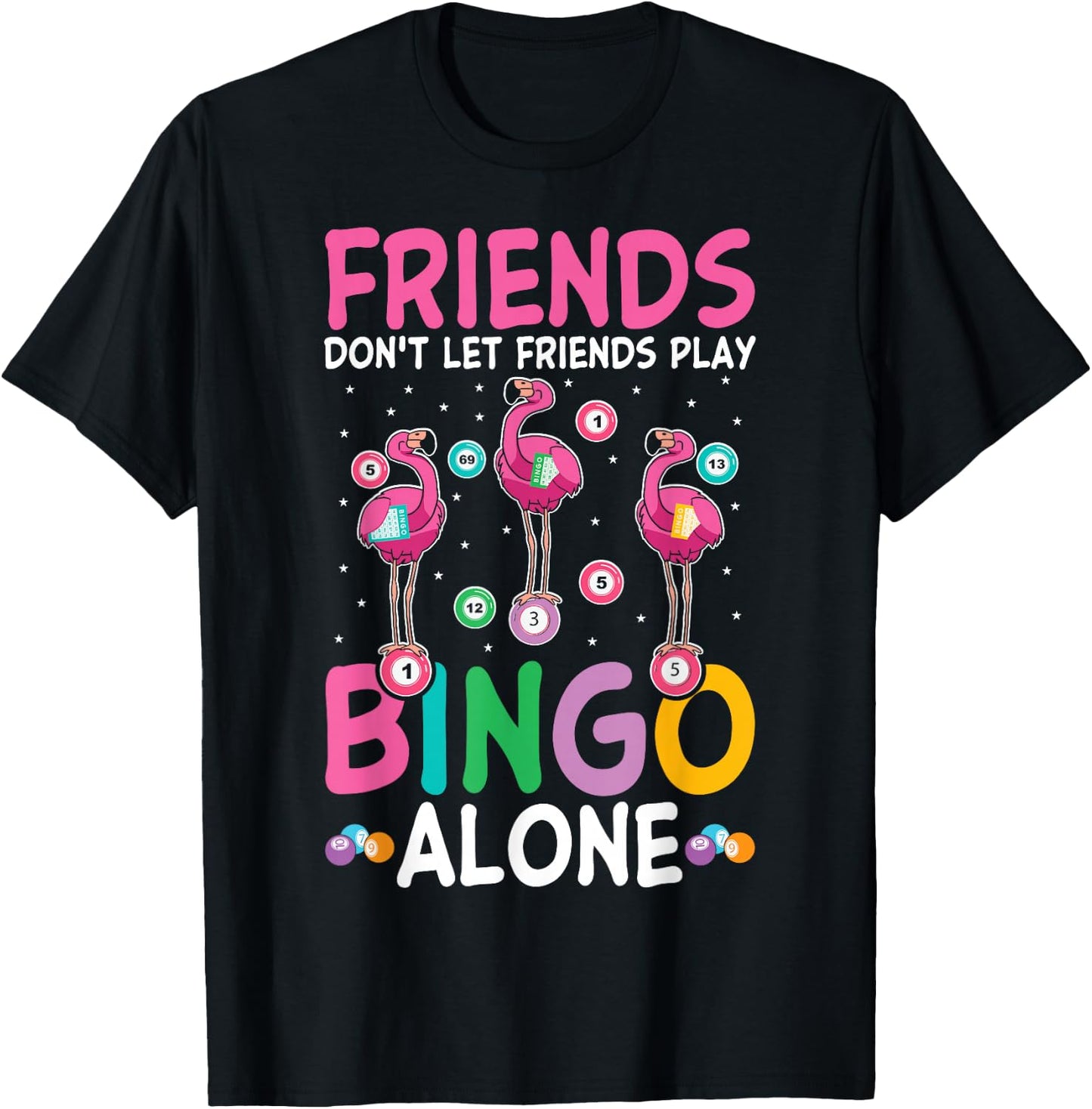Girls night Bingo Sisters Funny bingo squad T-Shirt - T-Shirt | Black
