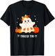 Trico Tri Cute Halloween Spooky Mexican Ghost Spanglish T-Shirt - T-Shirt | Black