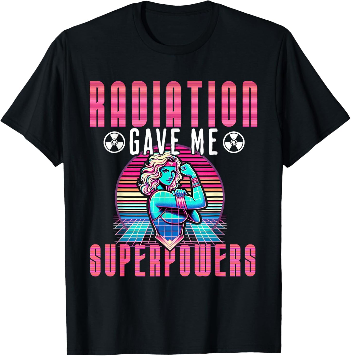Cancer Designs by MCG.Co -Adult Cancer Awareness - Black, Small, Short Sleeve, Modern Classic, , Cartoon Text T-Shirt - T-Shirt | Black