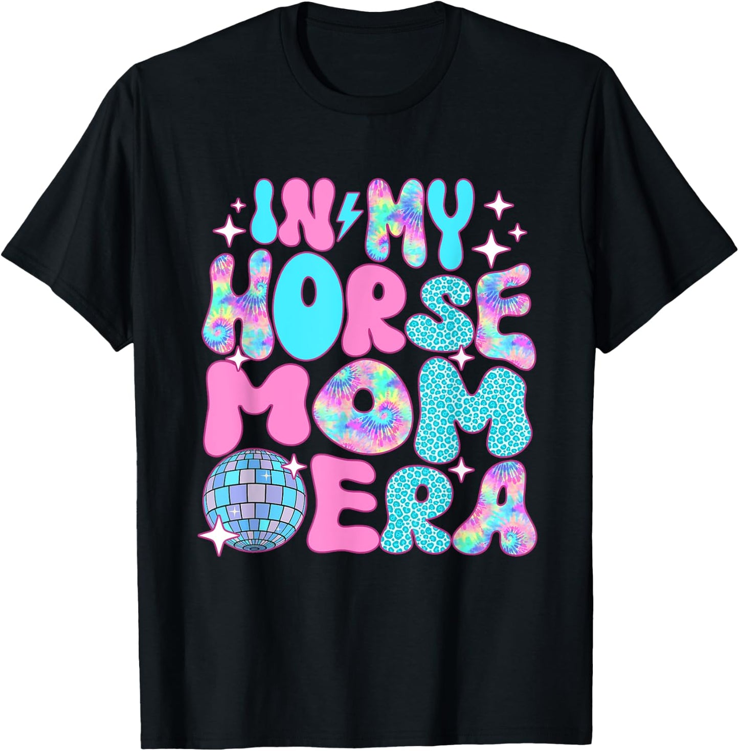 Disco In My Horse Mom Era T-Shirt - T-Shirt | Black