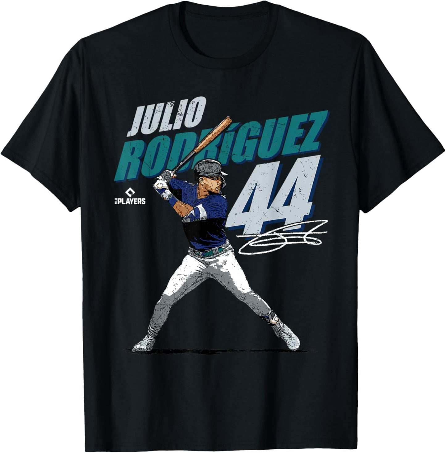 Julio Rodriguez | Seattle Baseball MLB Players | MLBJROD3001 T-Shirt - T-Shirt | Black
