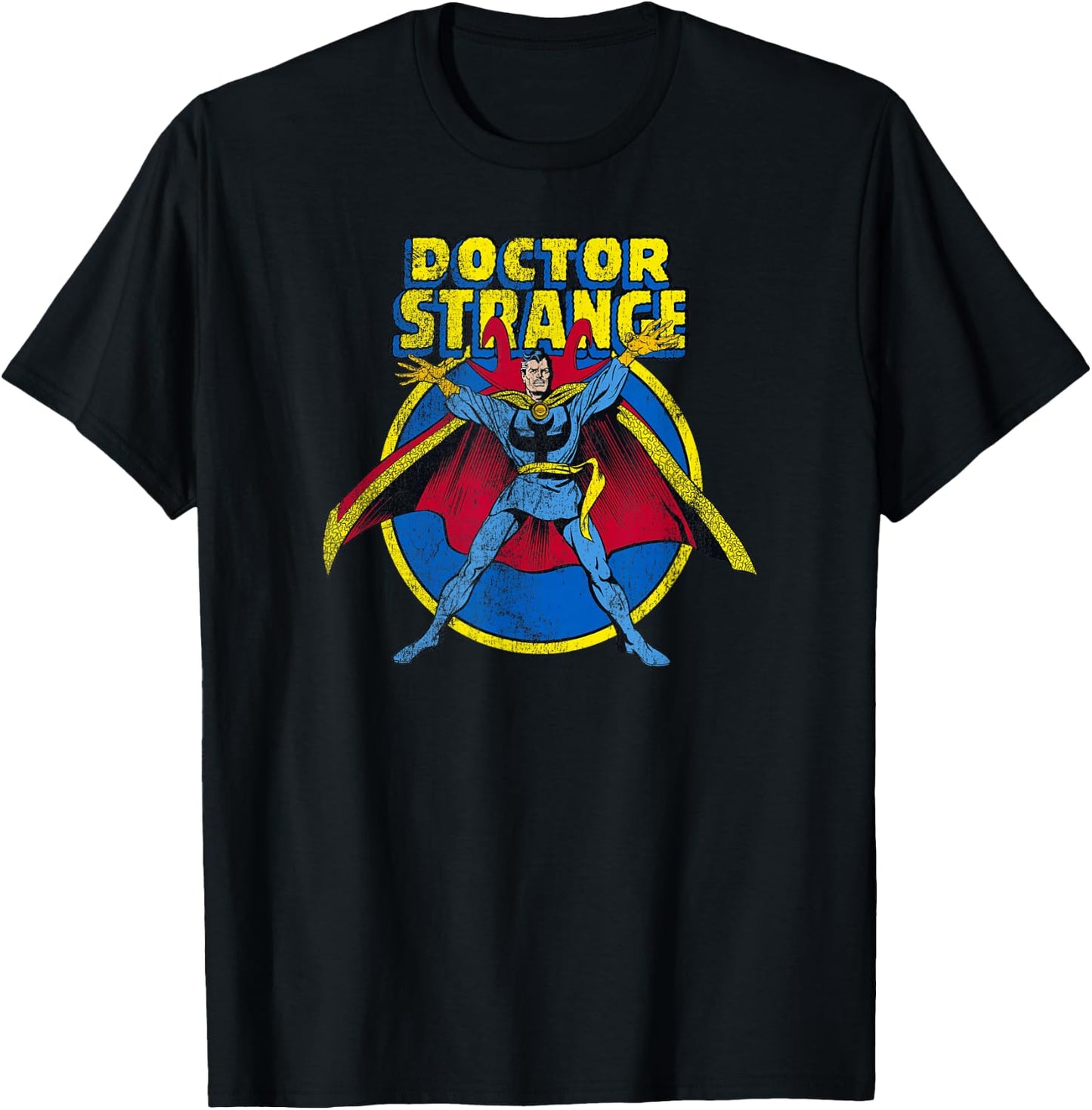 Marvel Comics Retro Doctor Strange Vintage Sorcerer Logo T-Shirt - T-Shirt | Black