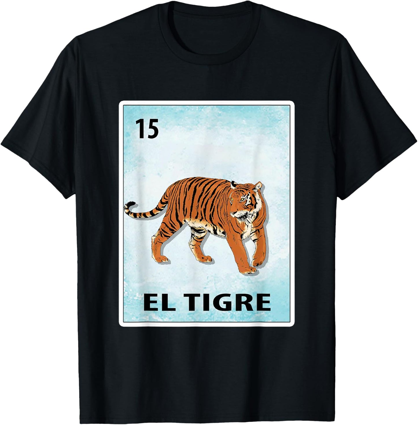 El Tigre Mexican Tiger Cards T-Shirt - T-Shirt | Black
