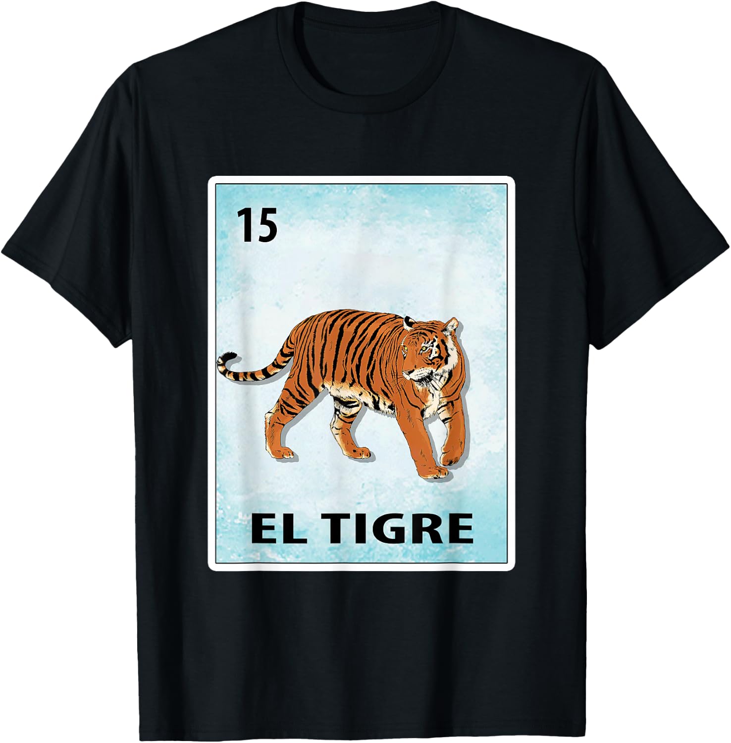 El Tigre Mexican Tiger Cards T-Shirt - T-Shirt | Black