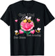 BumbleBee Bee Kind Positive Buble Bee Flowers Rose T-Shirt - T-Shirt | Black