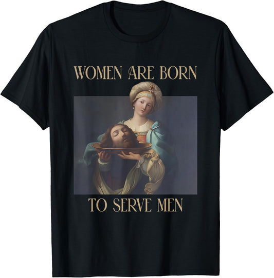 Born To Serve Men Funny Boss Girl Motivational T-Shirt - T-Shirt | Black