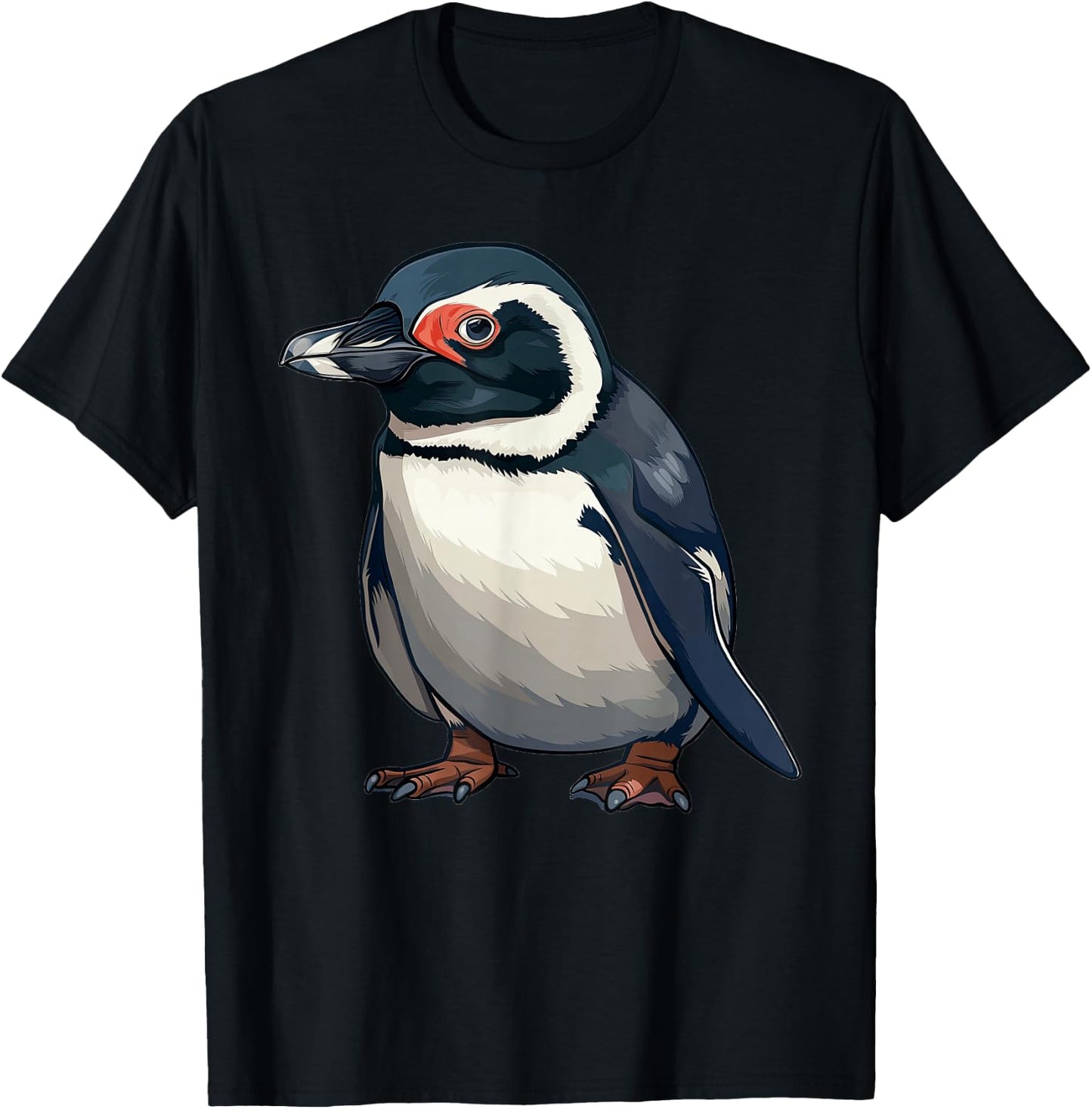 Humboldt Penguin Anime T-Shirt - T-Shirt | Black