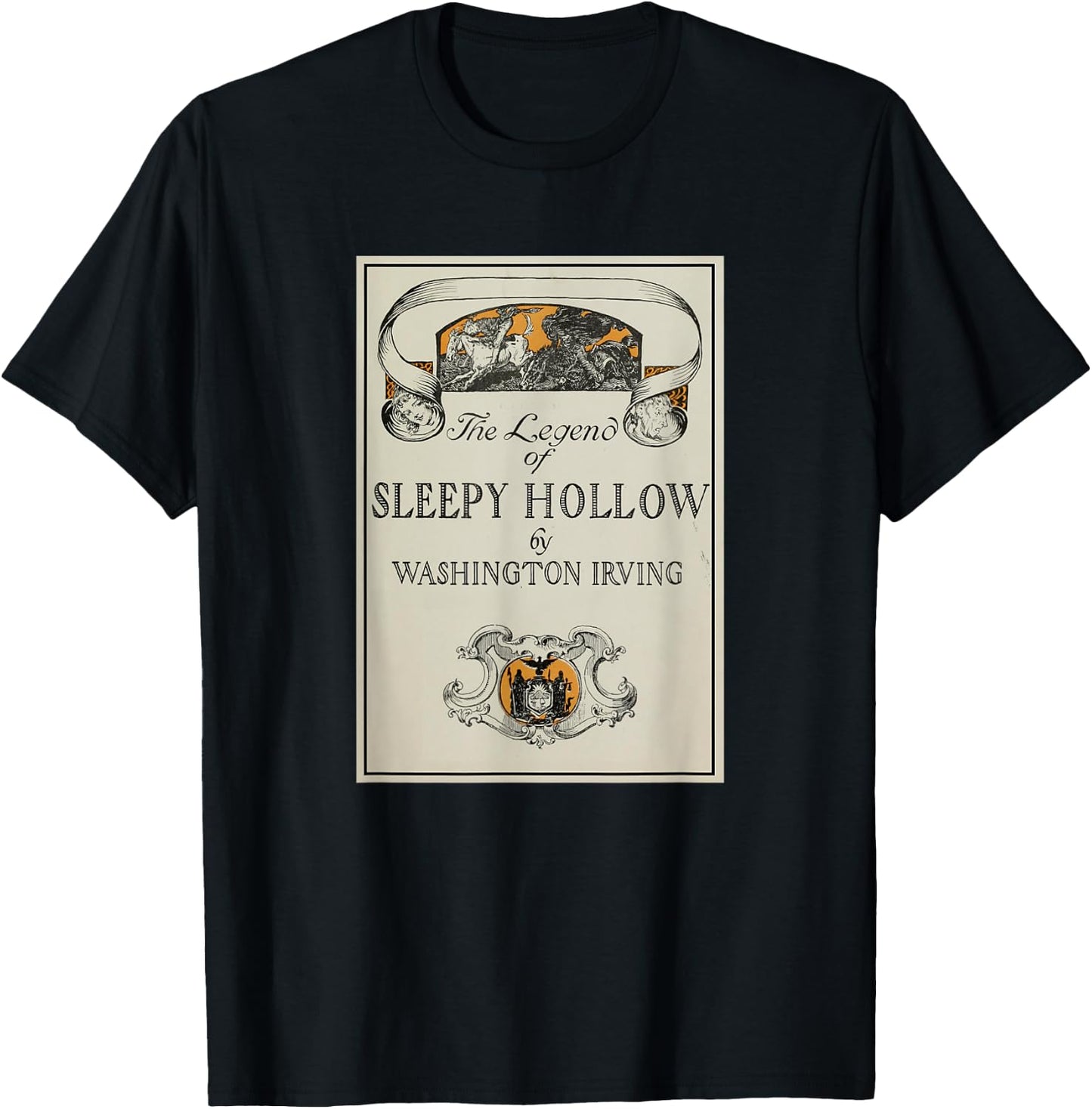 The Legend of Sleepy Hollow Title Page T-Shirt - T-Shirt | Black