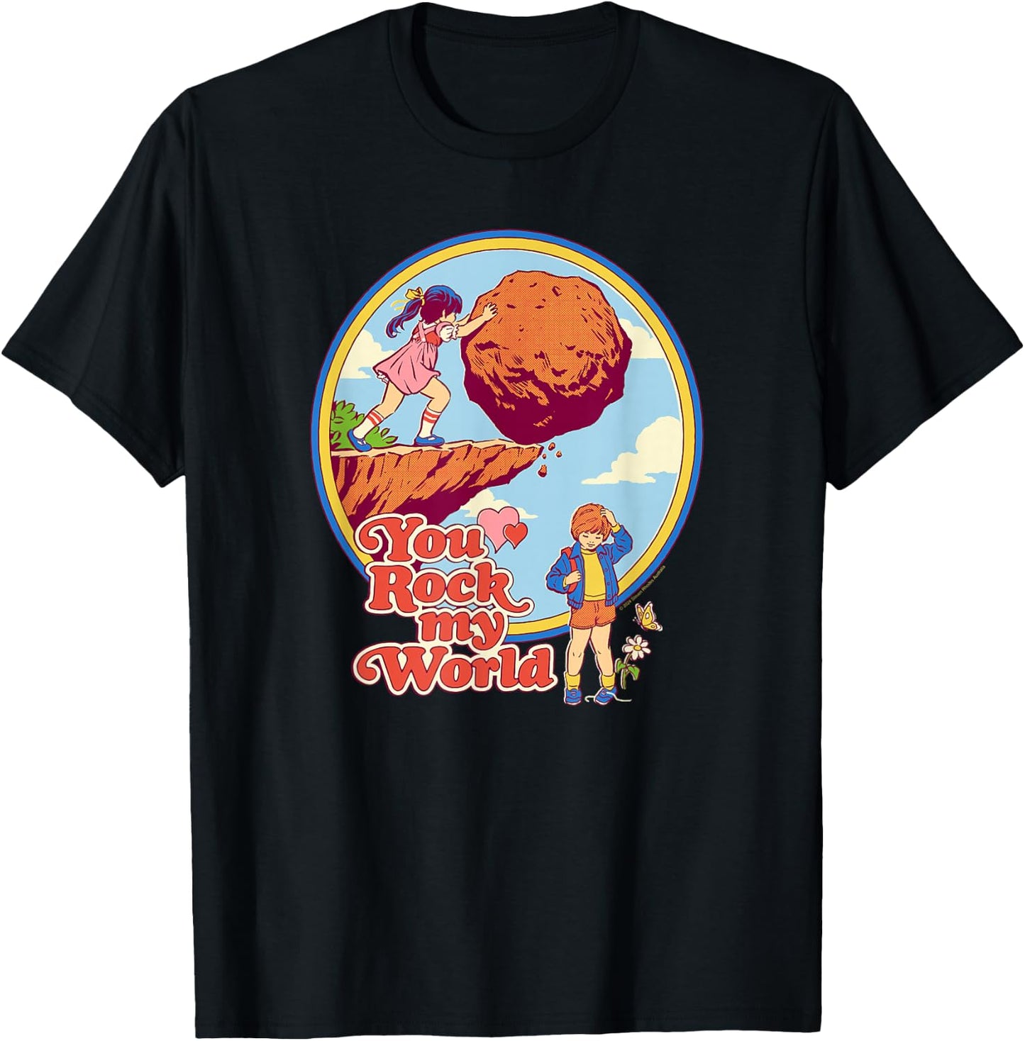 Steven Rhodes You Rock My World Valentine's Day Dark Humor T-Shirt - T-Shirt | Black