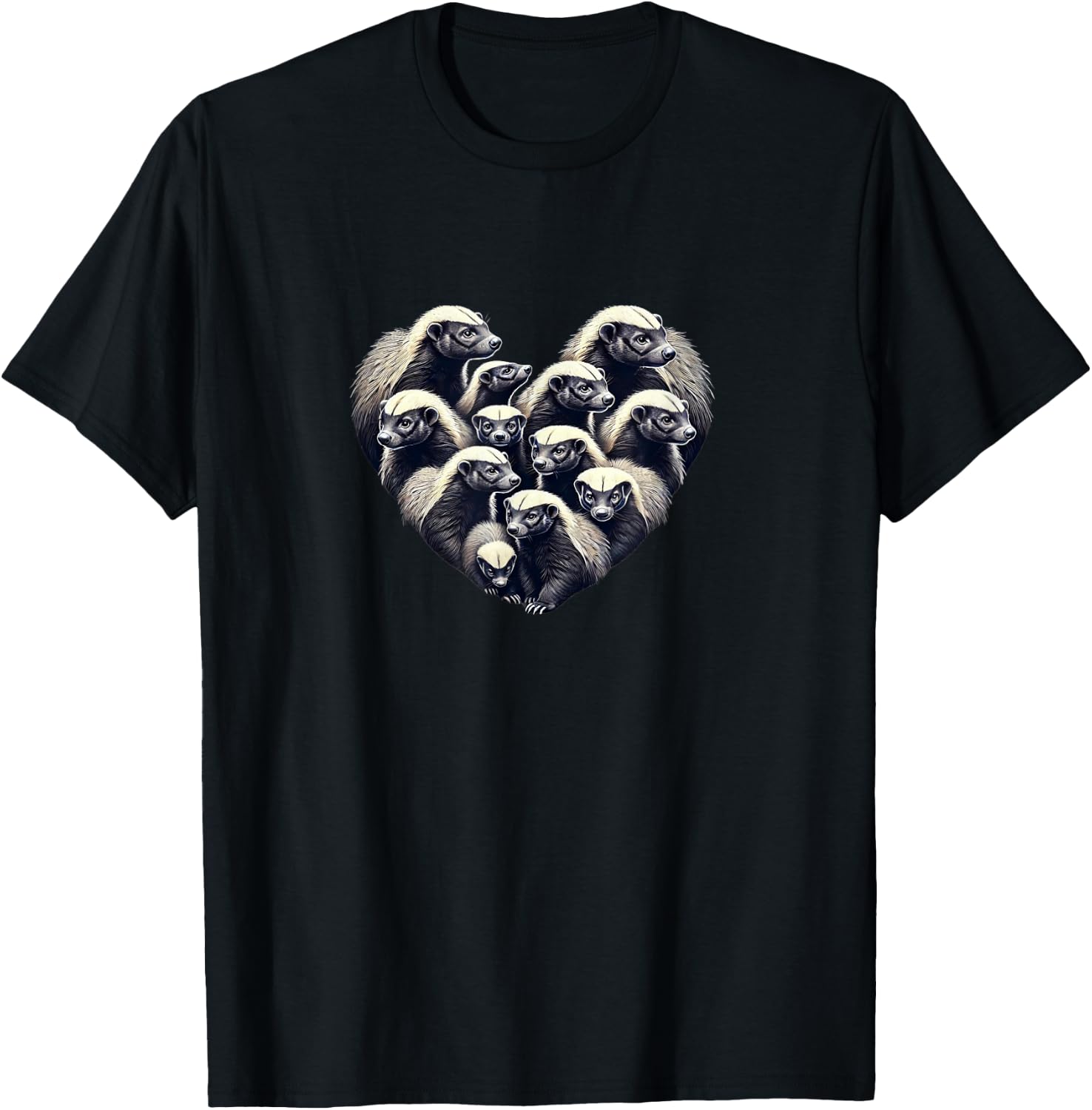 Honey Badger Shirt Honey Badger Lover Honey Badgers T-Shirt - T-Shirt | Black