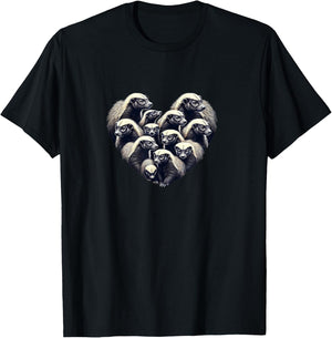 Honey Badger Shirt Honey Badger Lover Honey Badgers T-Shirt - T-Shirt | Black