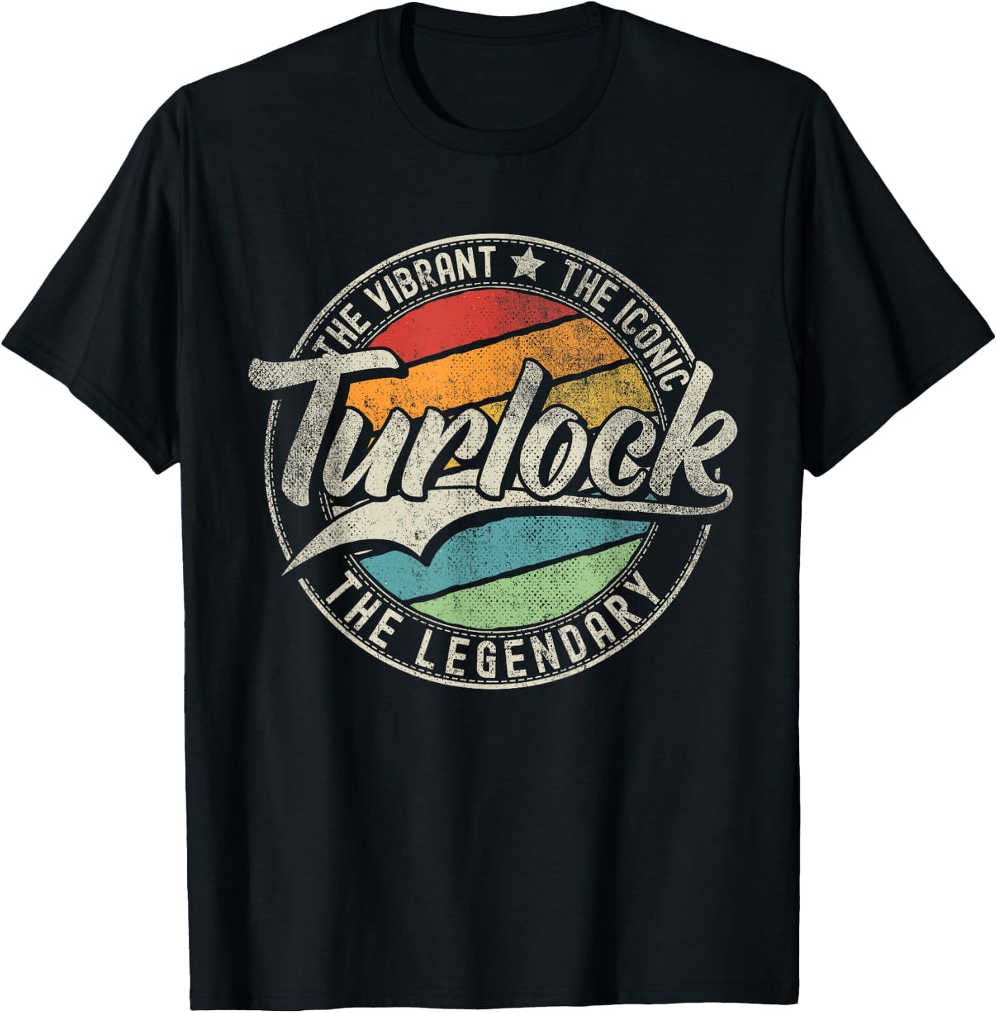 Turlock CA | California | Vintage Distressed T-Shirt - T-Shirt | Black