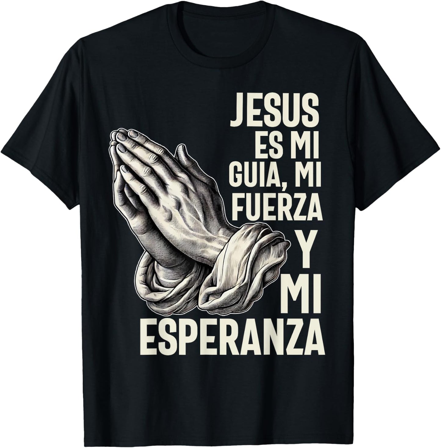 Camiseta cristiana en espanol Hombre Mujer Spanish Christian T-Shirt - T-Shirt | Black