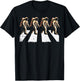 Astronaut Crossing Road Funny Space Crosswalk Men Women Kids T-Shirt - T-Shirt | Black