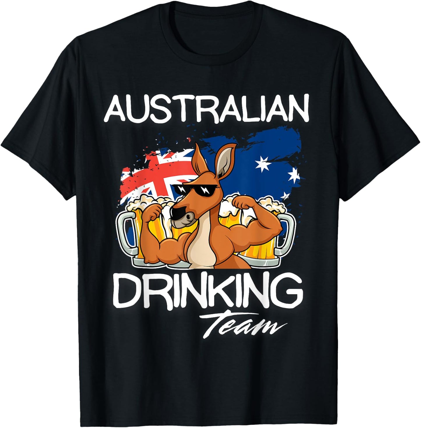 Classic Australian Drinking Team Beer Drinker Australia T-Shirt - T-Shirt | Black
