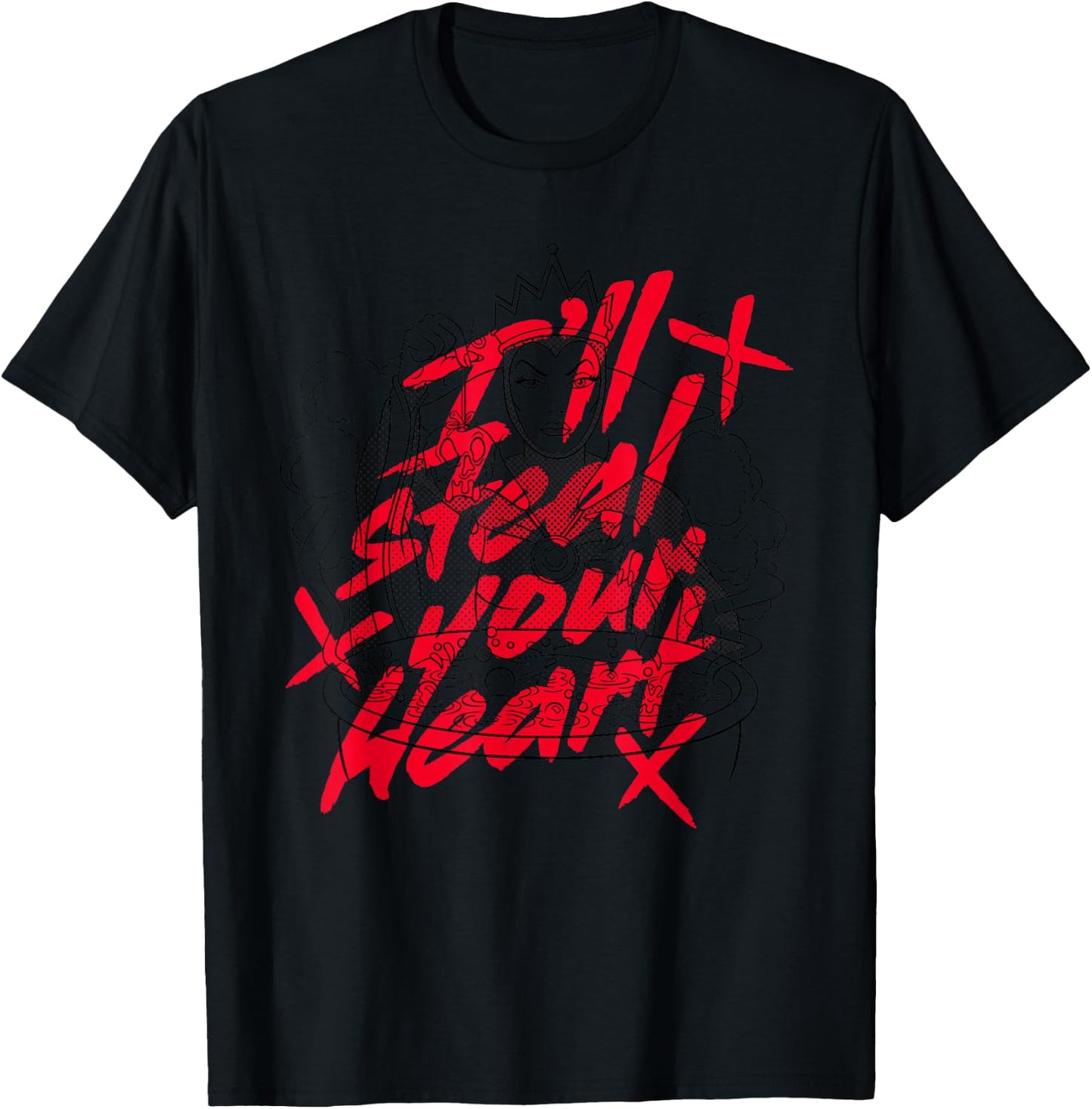 Disney Villains Evil Queen I'll Steal Your Heart T-Shirt - T-Shirt | Black