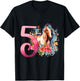 5th Birthday Horse Girl 5 Years Five Finally 5 Birthday T-Shirt - T-Shirt | Black