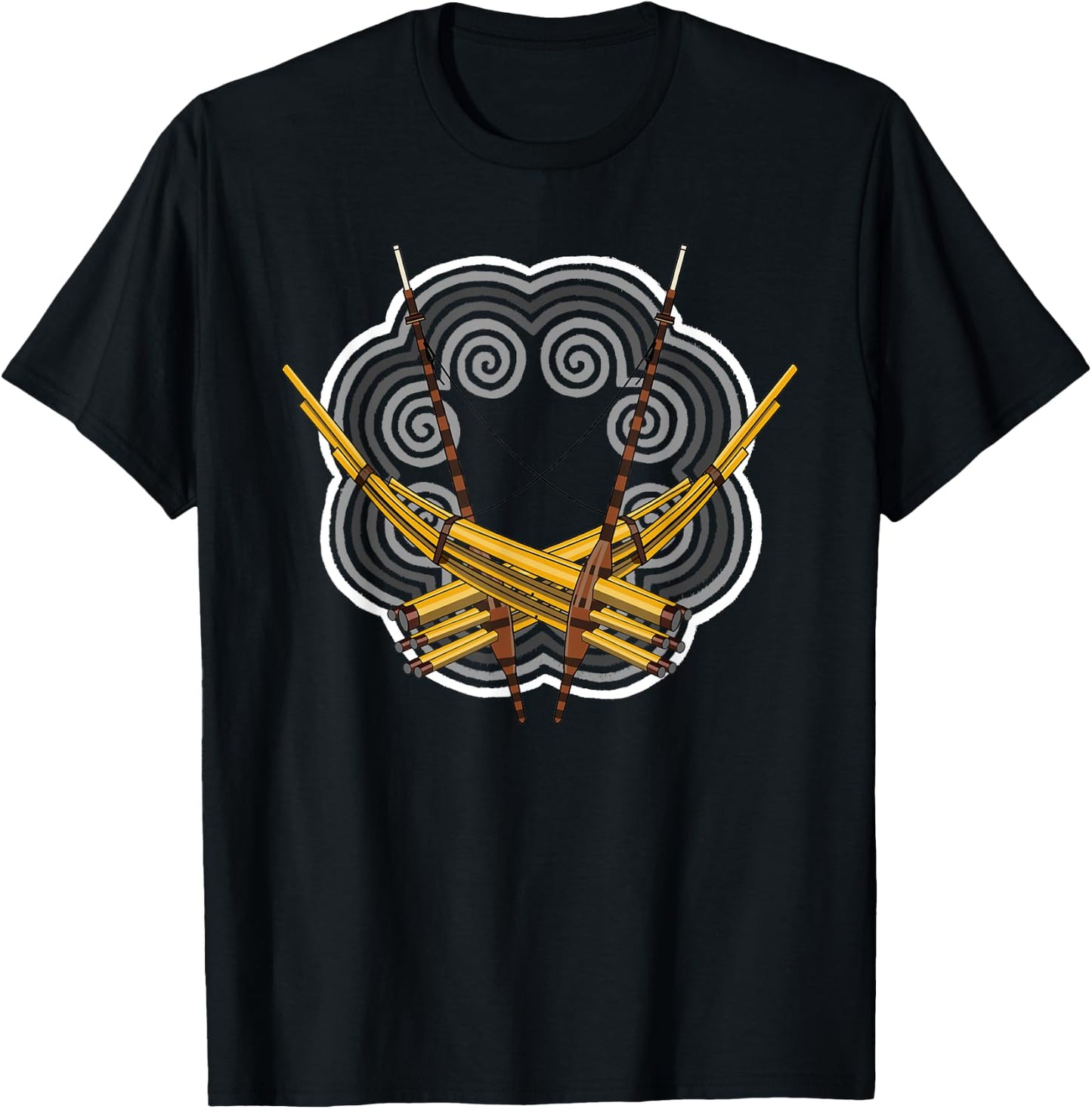 Hmong Hmoob Qeej T-Shirt - T-Shirt | Black