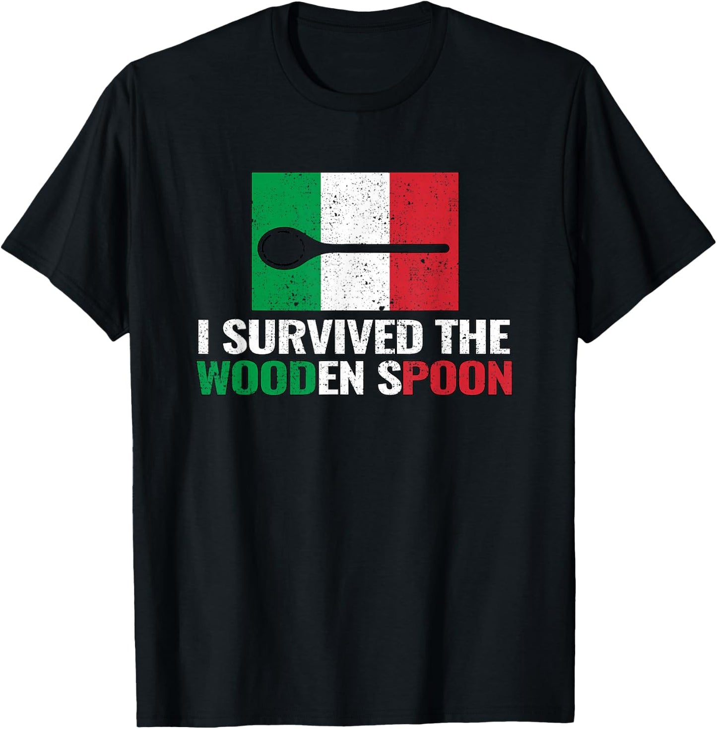 I Survived The Wooden Spoon T-Shirt - T-Shirt | Black