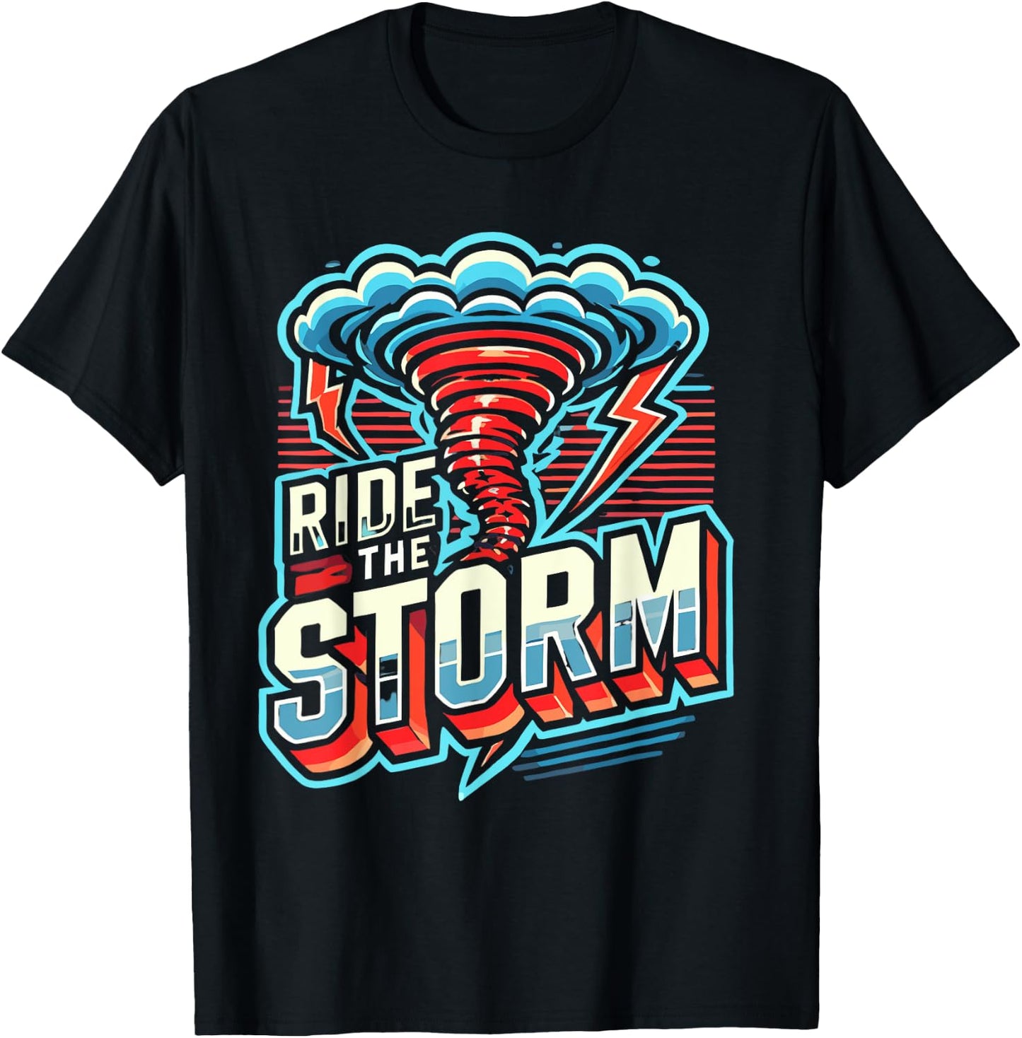 Tornado Costume Tornado Chasers Storm Hunter Storm Tornado T-Shirt - T-Shirt | Black