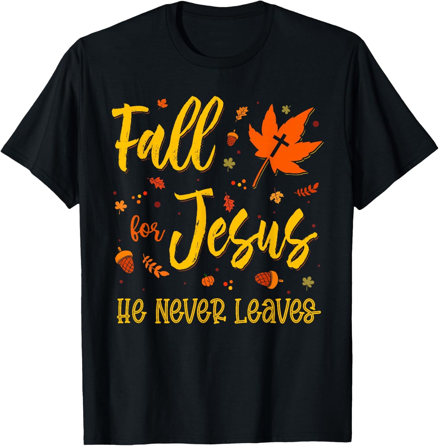 Christian Sayings Thanksgiving Halloween Jesus Religious T-Shirt - T-Shirt | Black