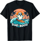 Cool Ghost Costume Surf and Boo Surfing Surfboard Halloween T-Shirt - T-Shirt | Black