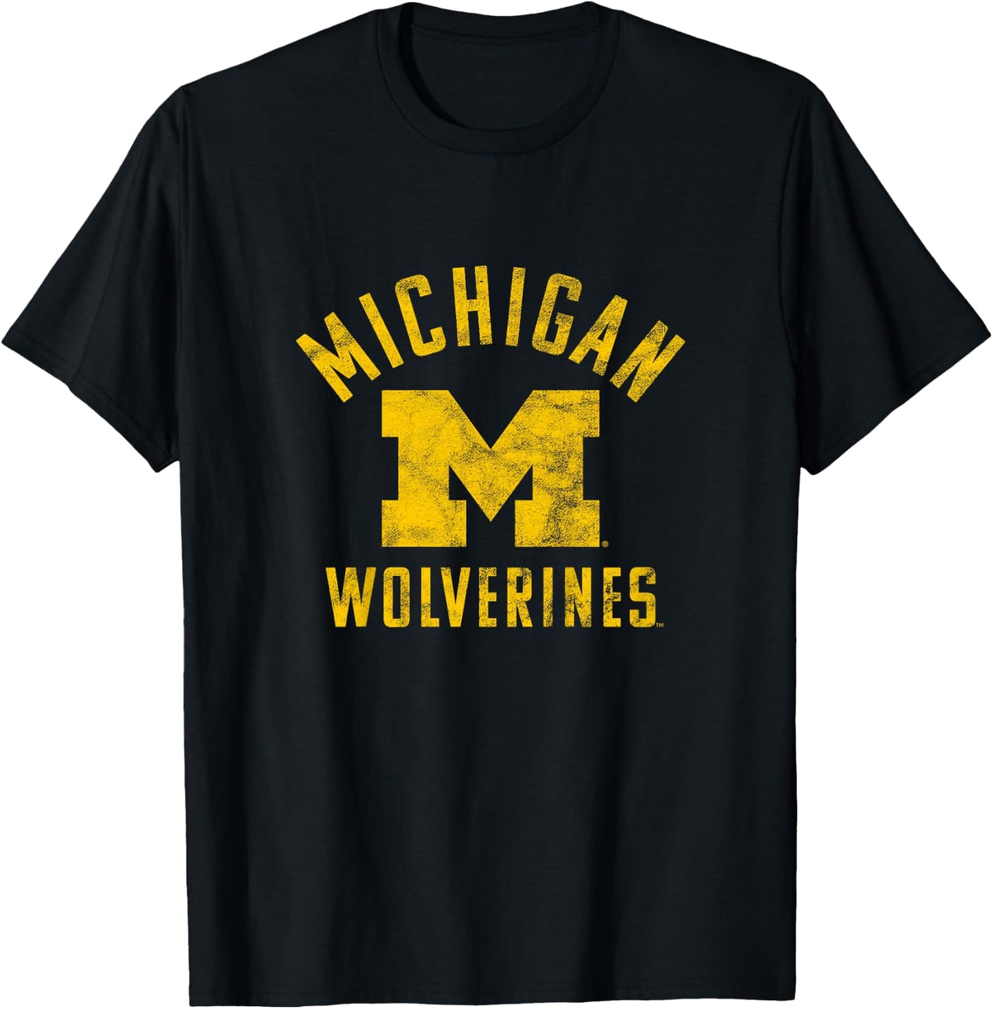 Kids University of Michigan Wolverines U of M Large T-Shirt - T-Shirt | Black