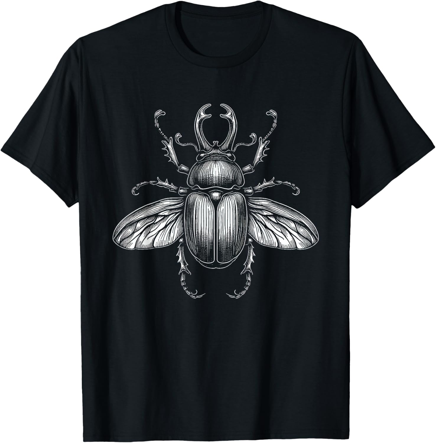 Beetle Insect Art Design T-Shirt - T-Shirt | Black