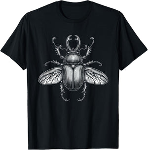 Beetle Insect Art Design T-Shirt - T-Shirt | Black