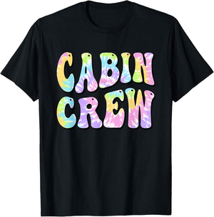 Cabin Crew Summer Mountain Lake Vacation Women Girl Kids T-Shirt - T-Shirt | Black